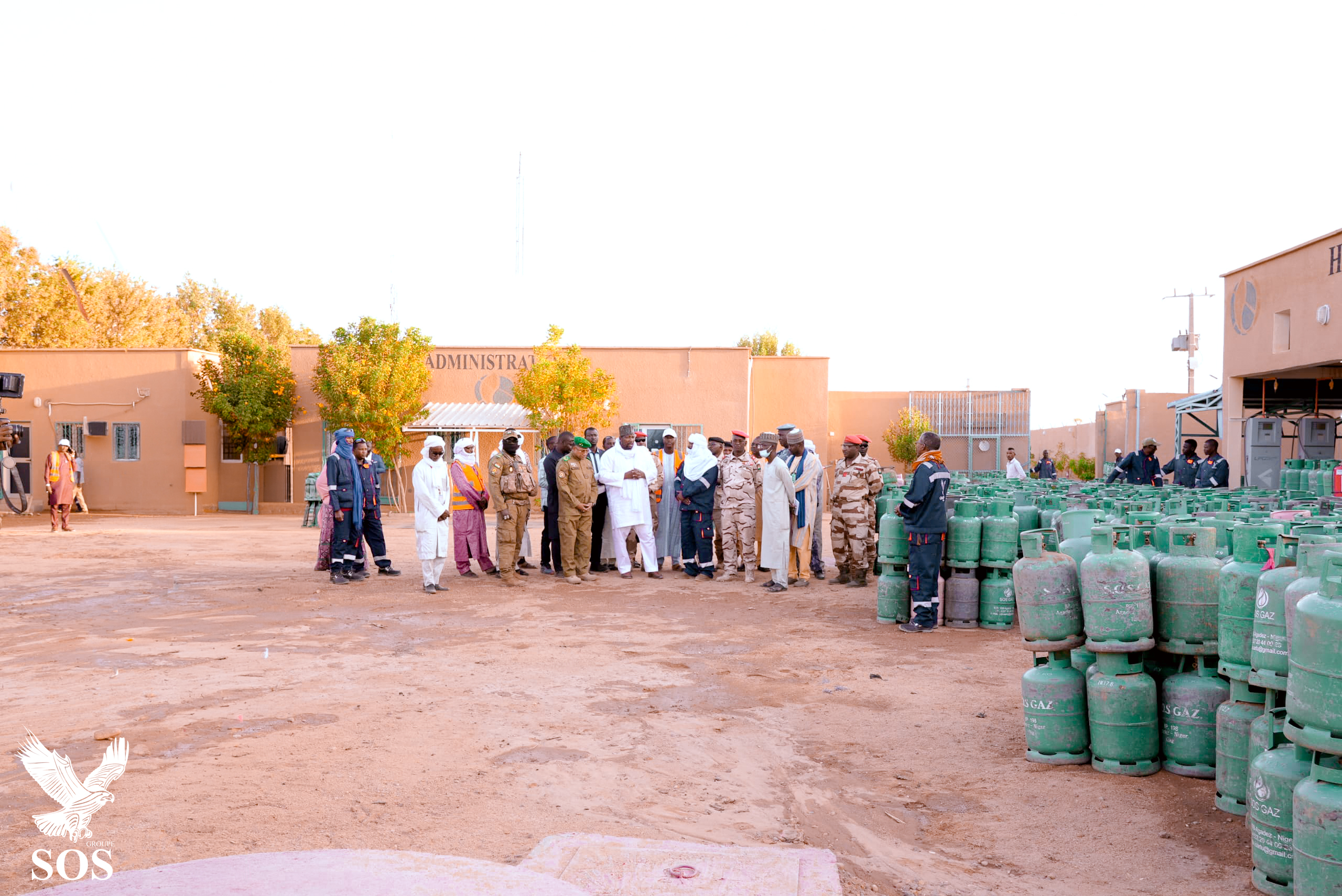 Le ministre du Commerce et de l’Industrie en visite au centre emplisseur de gaz GPL de la société SOS GAZ 2, à Agadez